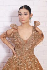 Copper Gold Ball Gown