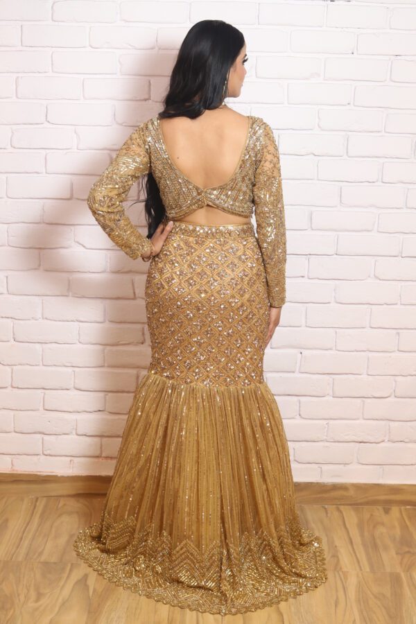 Fish Cut Lehenga Set