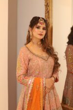 pink heavy sharara suit