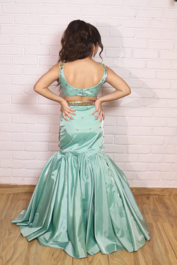 funky fish cut lehenga