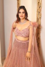 onion pink heavy bell sleeves lehenga