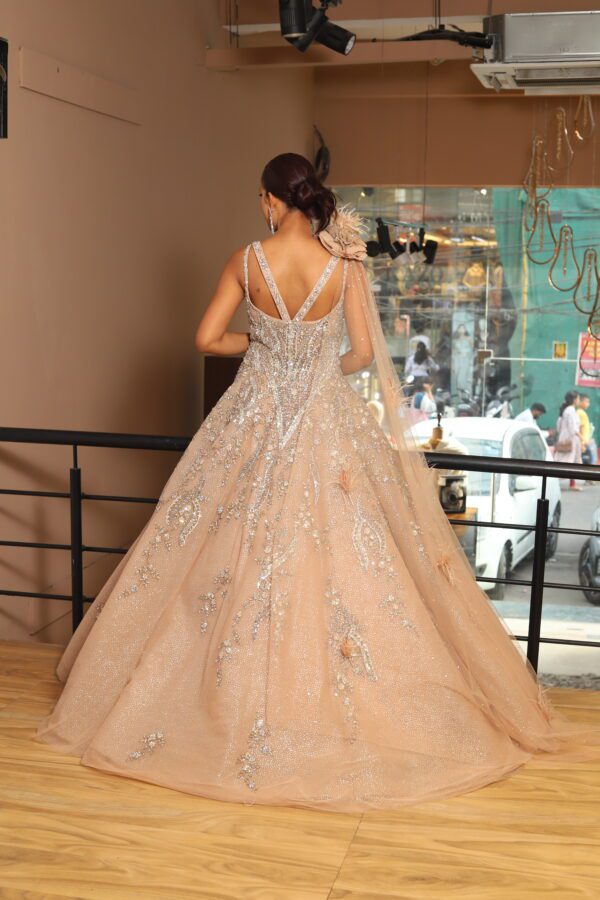 Designer Ball Gown with corset fit