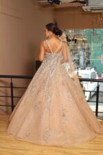 Designer Ball Gown with corset fit