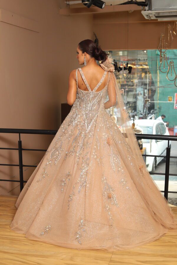Designer Ball Gown with corset fit